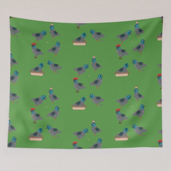 Item preview, Pigeons in Green designed and sold by jesscargill.