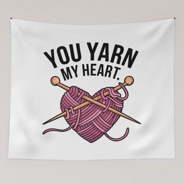 Item preview, You Yarn My Heart - Cute Knitting Design designed and sold by seelya83.