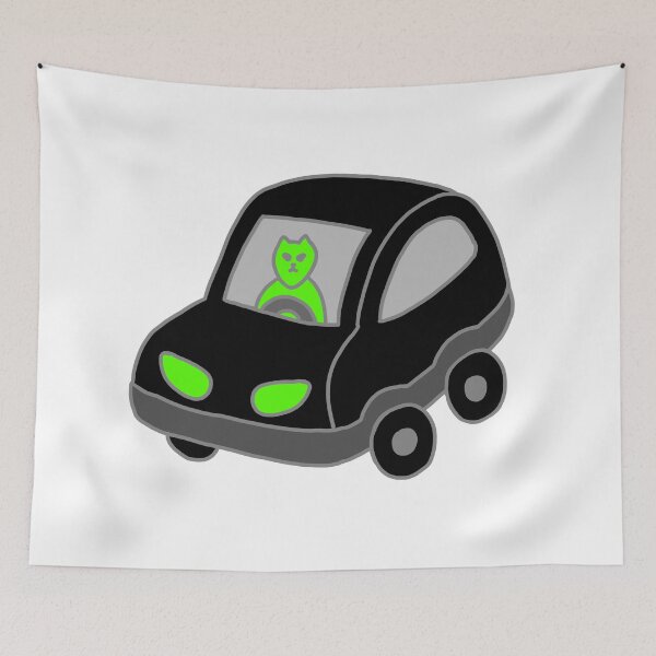Item preview, an alien in the black car designed and sold by superbaechoo.