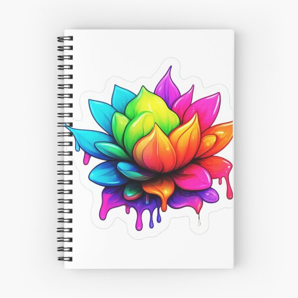 Item preview, Flowers melting like wax or ice cream sticker design  designed and sold by InsightA.