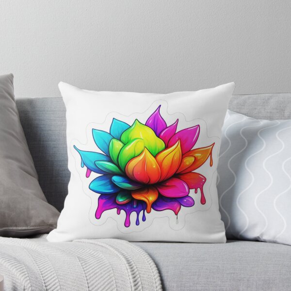 Item preview, Flowers melting like wax or ice cream sticker design  designed and sold by InsightA.