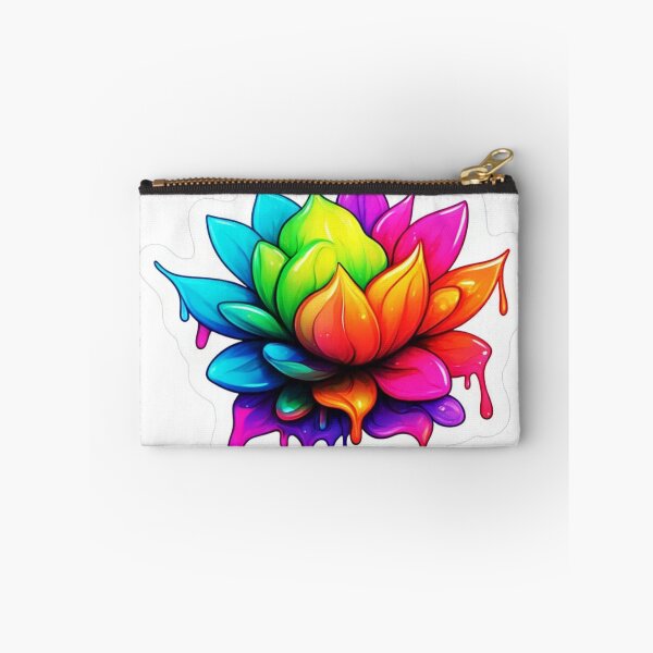 Item preview, Flowers melting like wax or ice cream sticker design  designed and sold by InsightA.