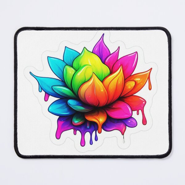 Item preview, Flowers melting like wax or ice cream sticker design designed and sold by InsightA.