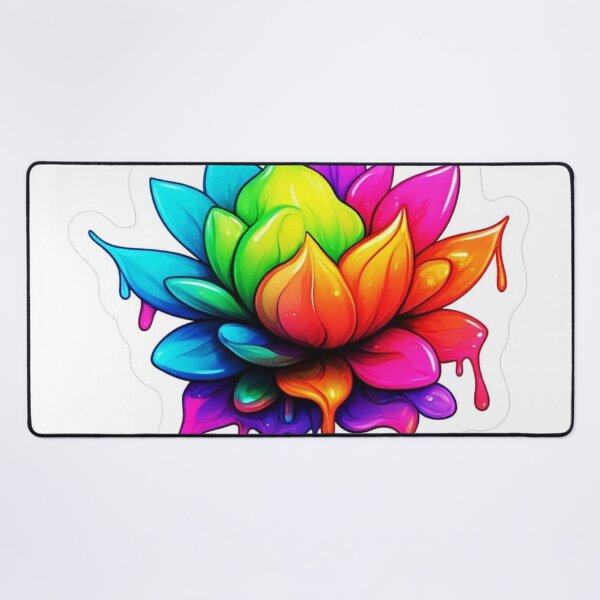 Item preview, Flowers melting like wax or ice cream sticker design designed and sold by InsightA.