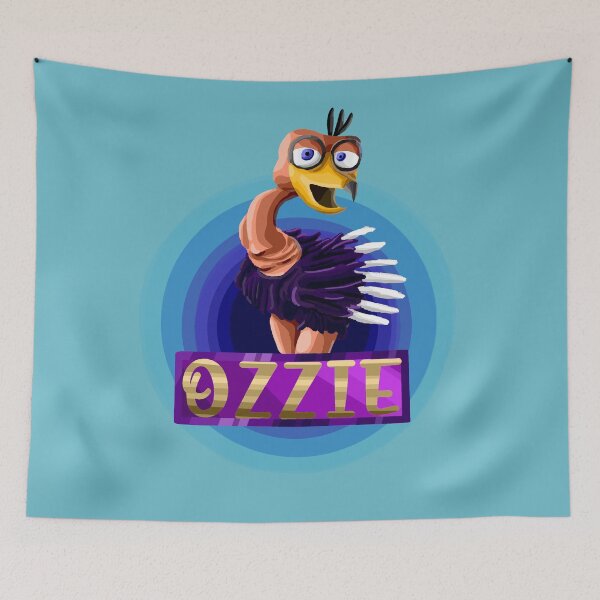 Item preview, Willy's Wonderland: Ozzie the ostrich logo cartoon designed and sold by MechanicalART.