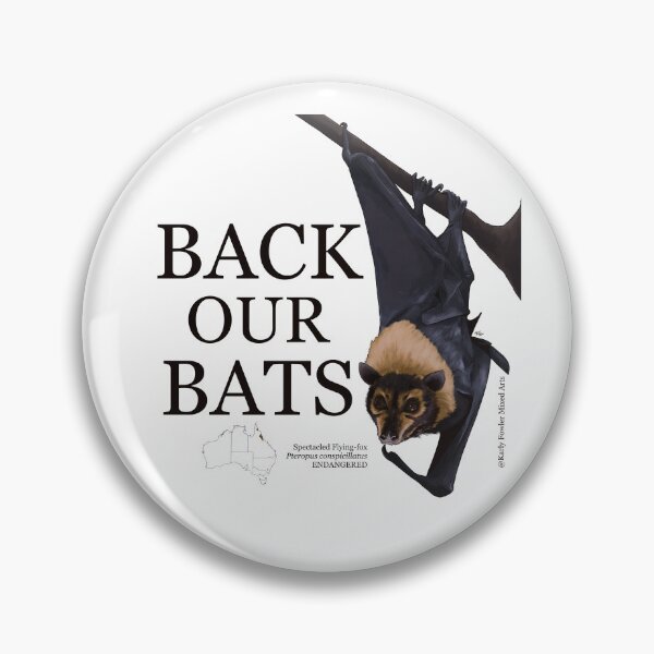 Item preview, Back Our Bats: Spectacled Flying-fox designed and sold by KarlyFMixedArts.