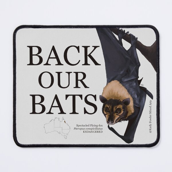 Item preview, Back Our Bats: Spectacled Flying-fox designed and sold by KarlyFMixedArts.