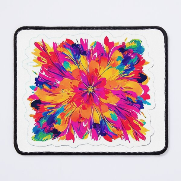 Item preview, Abstract floral pattern sticker design designed and sold by InsightA.