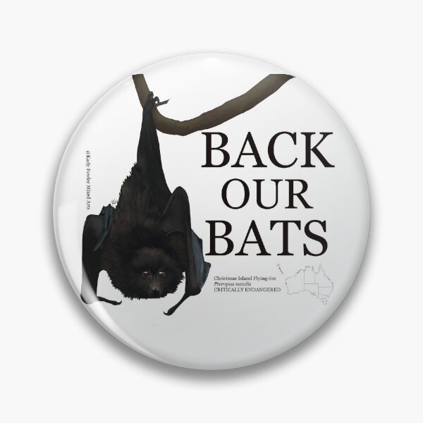 Item preview, Back Our Bats: Christmas Island Flying-fox designed and sold by KarlyFMixedArts.