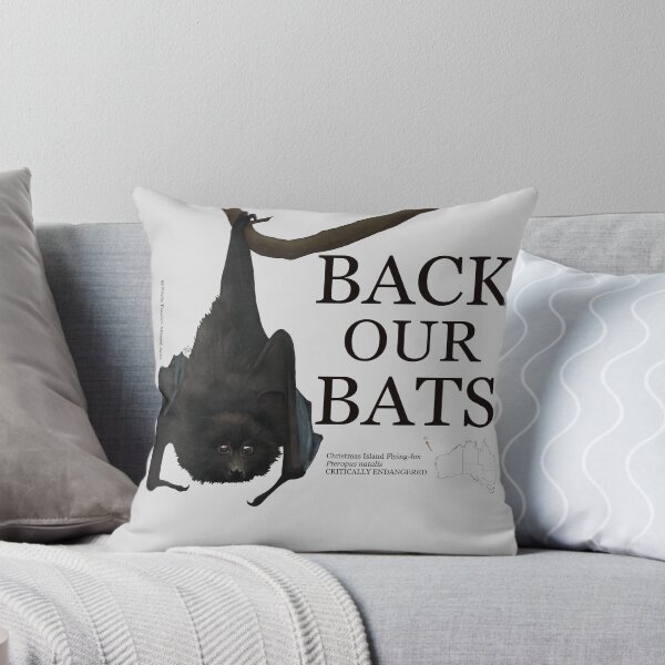 Item preview, Back Our Bats: Christmas Island Flying-fox designed and sold by KarlyFMixedArts.