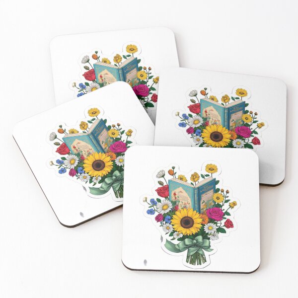 Item preview, Flower with book sticker design  designed and sold by InsightA.