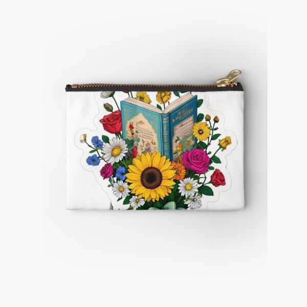 Item preview, Flower with book sticker design  designed and sold by InsightA.