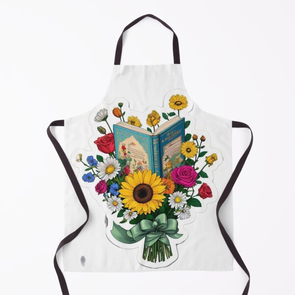 Item preview, Flower with book sticker design designed and sold by InsightA.