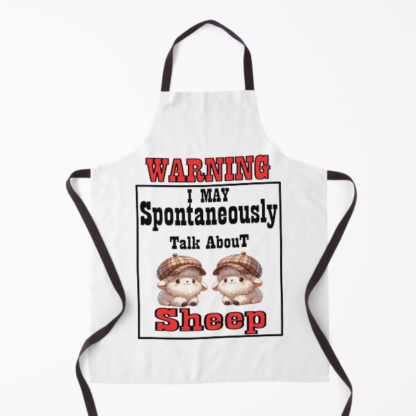 Item preview, Warning I May Spontaneously Talk About SHEEP Funny Design Graphic designed and sold by Creat-Des.