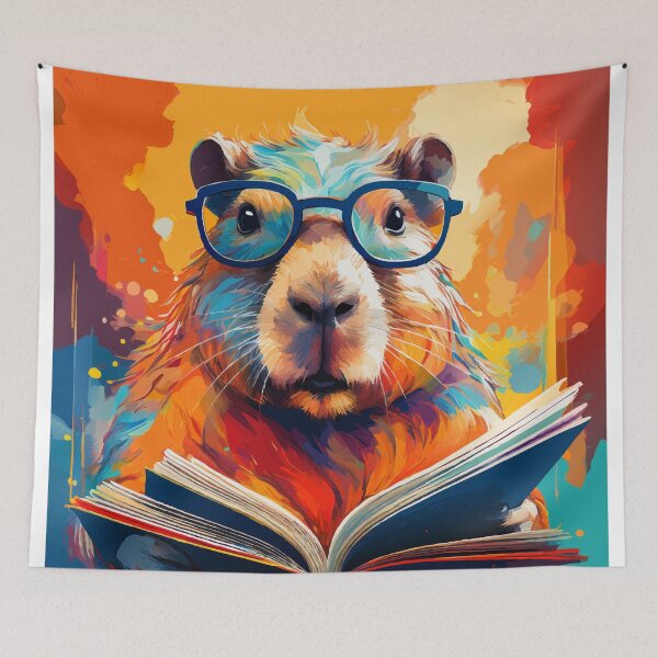 Item preview, Reading Capybara  designed and sold by CraftyBloom.