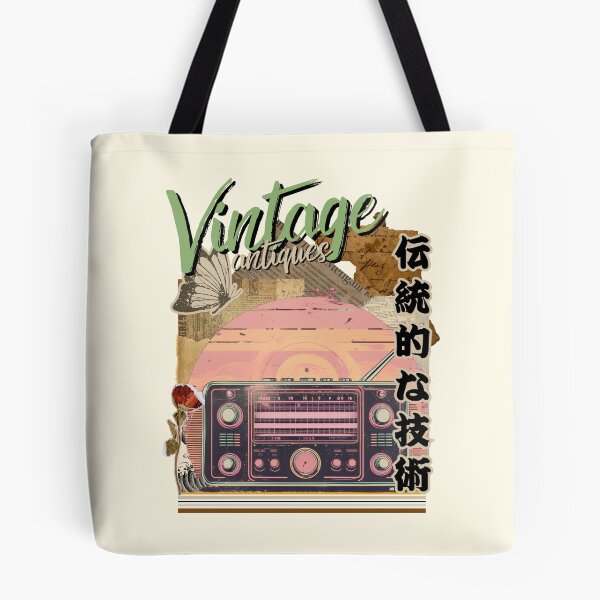 Artikelvorschau, Vintage-Antiquitäten-Geräte - Tragbares drahtloses Radio im alten Stil entworfen und verkauft von Designs-Labs.