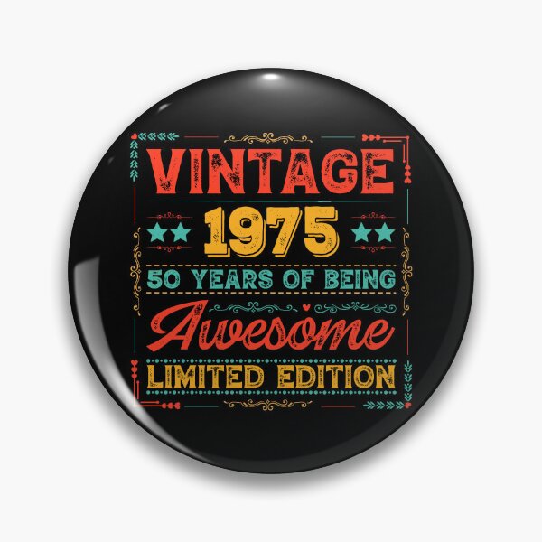 Item preview, Vintage 1975 Made in 1975 50th Birthday 50 Years Old designed and sold by Blok45.