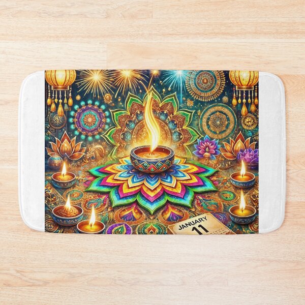 Item preview, Indian New Year Celebration: Rangoli and Diyas designed and sold by Bilikaru.