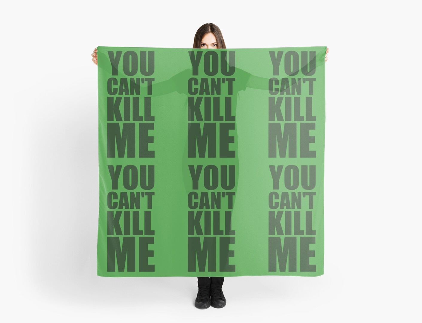 "'You Can't Kill Me' Sgt Woods Quote" Scarves by Nemesis96 Redbubble