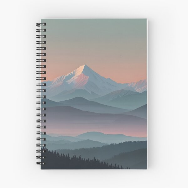 Item preview, A serene mountain landscape at sunrise designed and sold by johndesignwaves.
