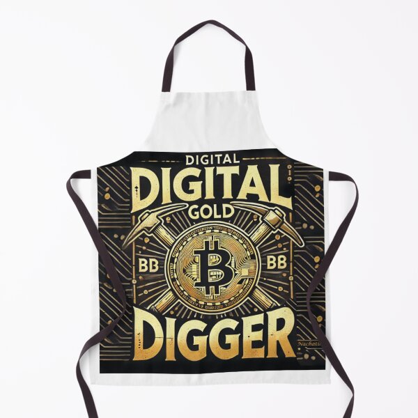 Artikelvorschau, Digitaler Goldgräber - Bitcoin-T-Shirt - Blockchain-Mining - Kryptowährung - Investor entworfen und verkauft von nachatilo.