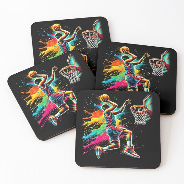 Item preview, Colorful Basketball Player Men designed and sold by Kimberley King Art  King Art.