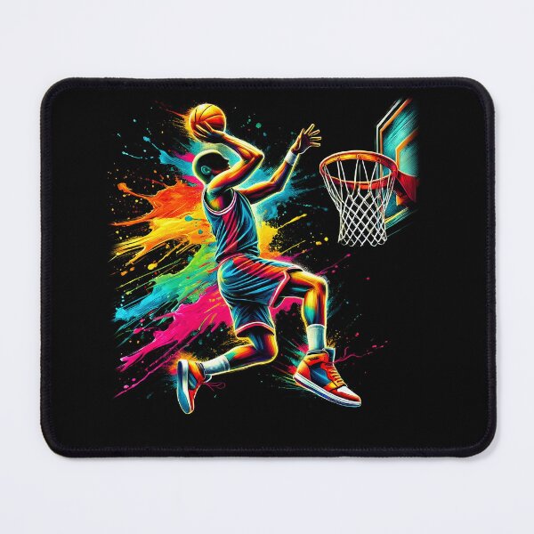 Item preview, Colorful Basketball Player Men designed and sold by Kimberley King Art King Art.