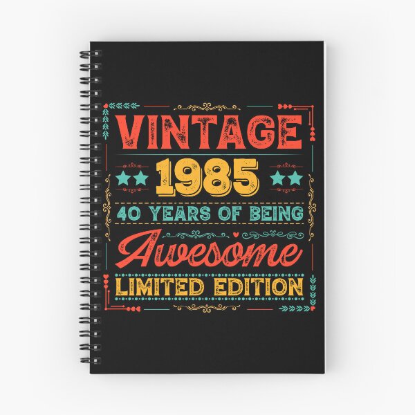 Aperçu de l'œuvre Millésime 1985 Fabriqué en 1985 40e anniversaire 40 ans créée et vendue par Blok45.
