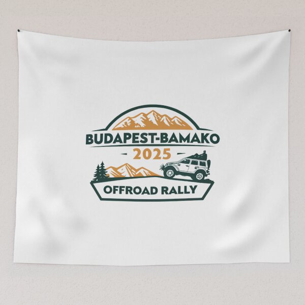 Item preview, Budapest-Bamako 2025 Offroad Rally Adventure Design designed and sold by Colorful-Garden.