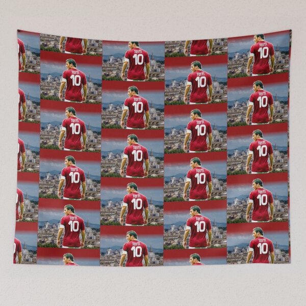 Item preview, Francesco Totti over Rome landscape - Totti reigns over Roma designed and sold by Fanaticos.