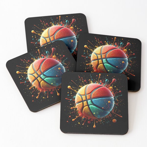 Item preview, Colorful Basketball Ball Basketball Player designed and sold by Kimberley King Art  King Art.