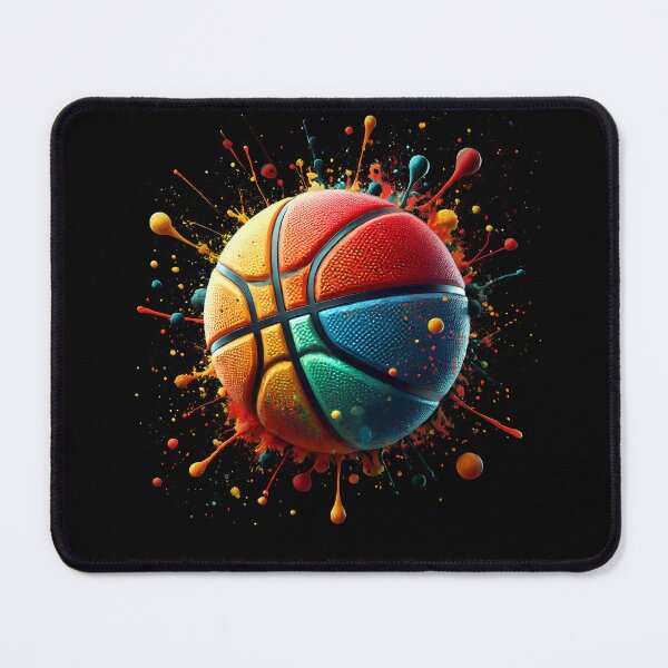 Item preview, Colorful Basketball Ball Basketball Player designed and sold by Kimberley King Art  King Art.