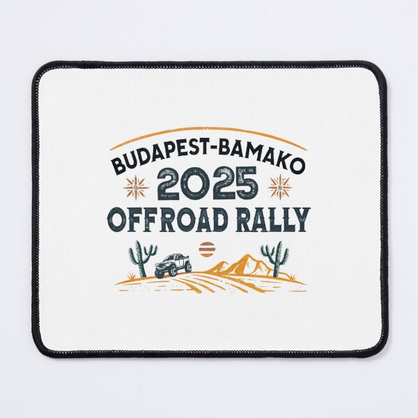 Item preview, Budapest-Bamako 2025 Offroad Rally Adventure Design designed and sold by Colorful-Garden.