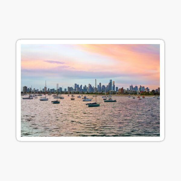 Item preview, St Kilda - Melbourne Victoria Australia Sunset Glow designed and sold by Adam Gormley.