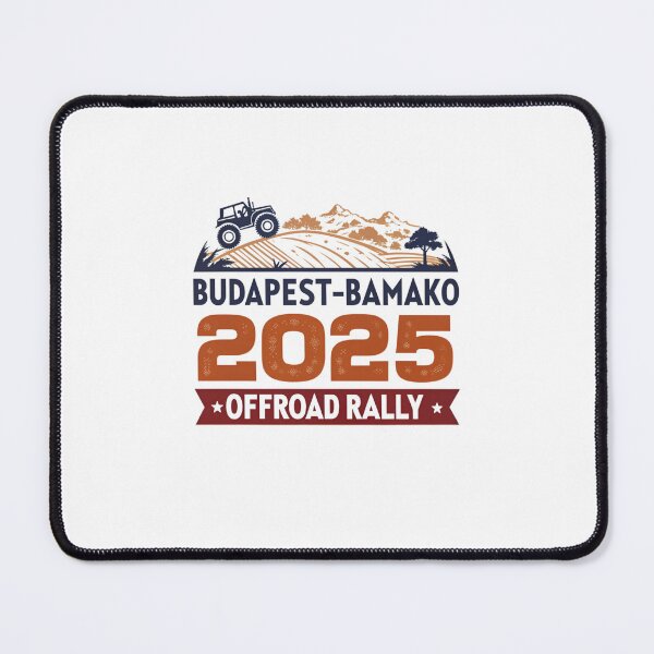 Item preview, Budapest-Bamako 2025 Offroad Rally Adventure Design designed and sold by Colorful-Garden.