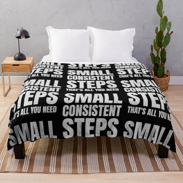 Item preview, Small Consistent Steps Consistency Perseverance Personal Development Positive Uplifting Motivational Quote designed and sold by KLArtzStore.