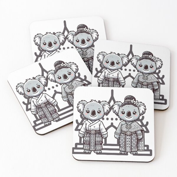 Item preview, Koala Couple in Elegant Thai Costumes   designed and sold by Koalangel.
