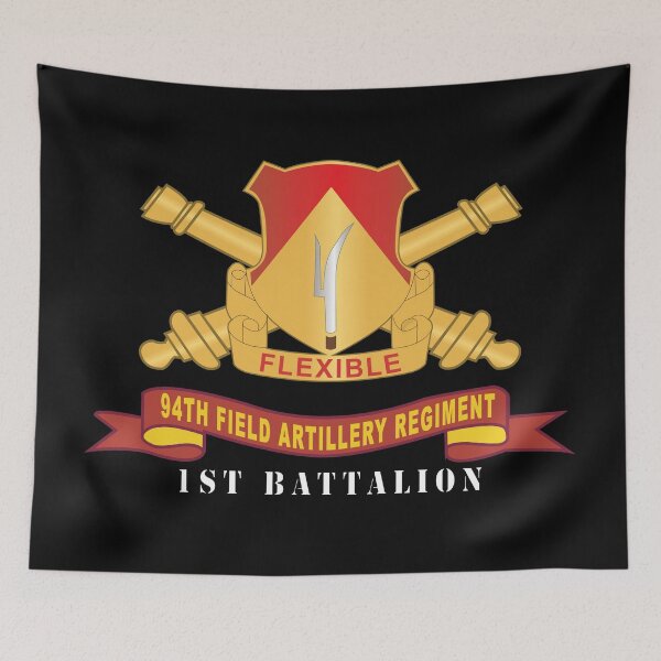 Item preview, 94th Field Artillery Regiment - DUI w Br - Ribbon - 1st Battalion X 300 designed and sold by Military Insignia Products.