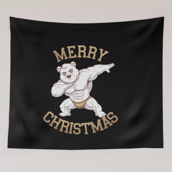 Item preview, Muscular Bear Xmas designed and sold by Tee Studio.
