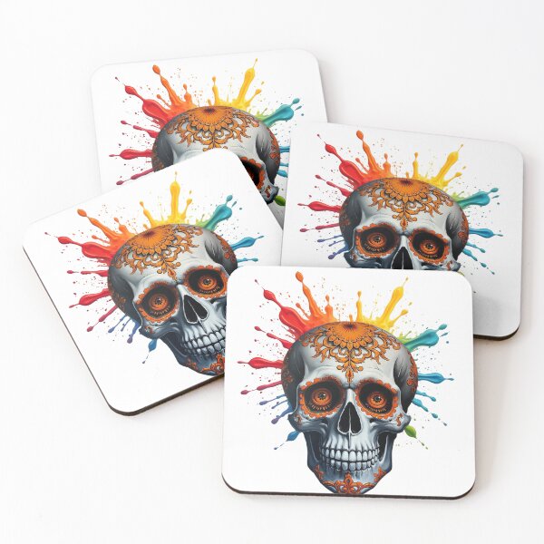 Item preview, Graffiti Día De Los Muertos Skull designed and sold by UmbraDesigns.