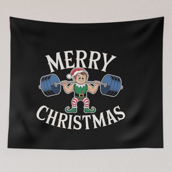 Item preview, Muscular Festive elf designed and sold by Tee Studio.