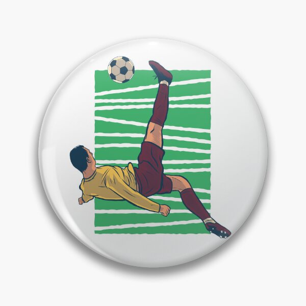 Artikelvorschau, Fallrückzieher mit Fußballspieler in der Luft entworfen und verkauft von TurtleDojo.