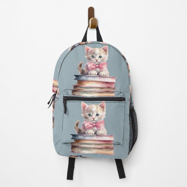 Item preview, Cat and Books, Cute cat sitting on books, Cute Cat, Books Lover, Kitten designed and sold by KolorellaS.