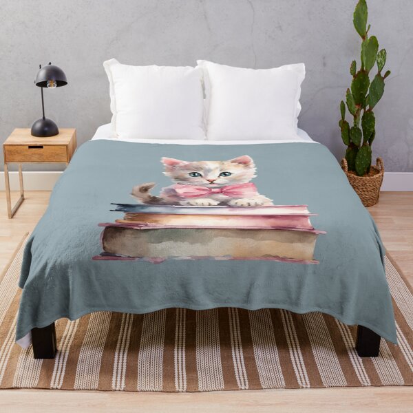 Item preview, Cat and Books, Cute cat sitting on books, Cute Cat, Books Lover, Kitten designed and sold by KolorellaS.
