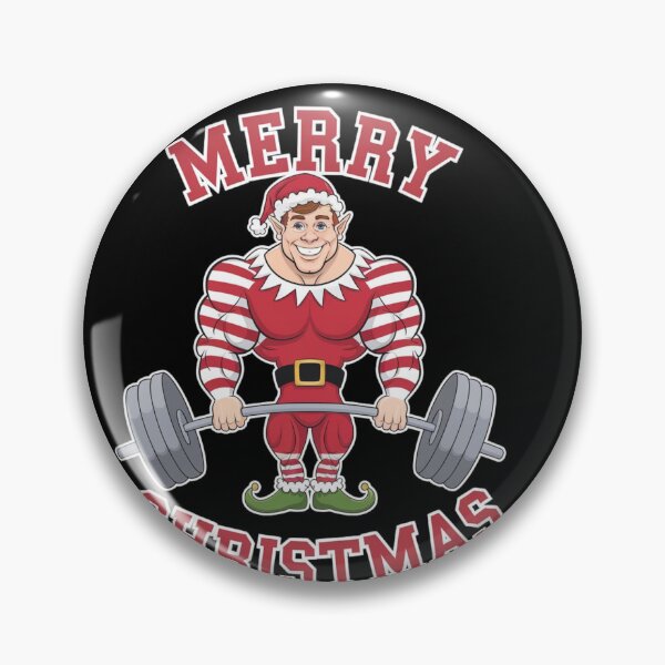 Item preview, Muscular elf Festive designed and sold by Tee Studio.