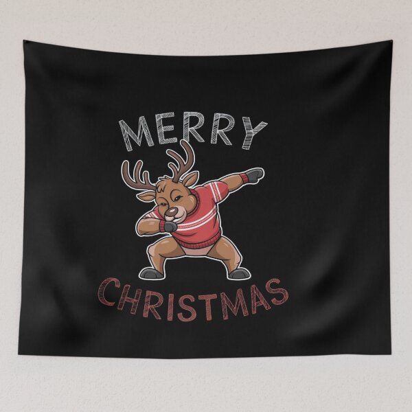Item preview, Merry reindeer Illustration designed and sold by Tee Studio.