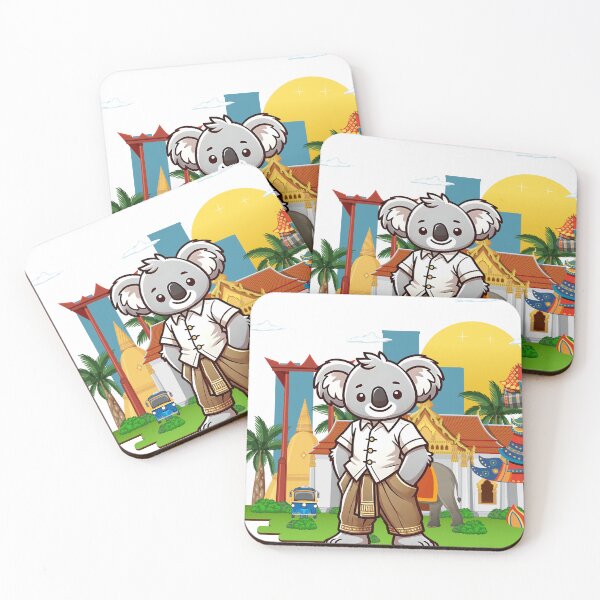 Item preview, Koala in Traditional Thai Men’s Outfit   designed and sold by Koalangel.