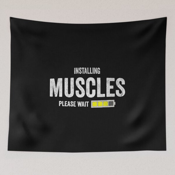 Item preview, Funny Gym Installing Muscles designed and sold by HorizonDesignz.