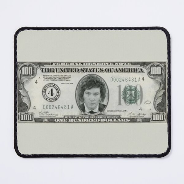 Item preview, Javier Milei Featured on a Dollar Bill designed and sold by MechanicalART.