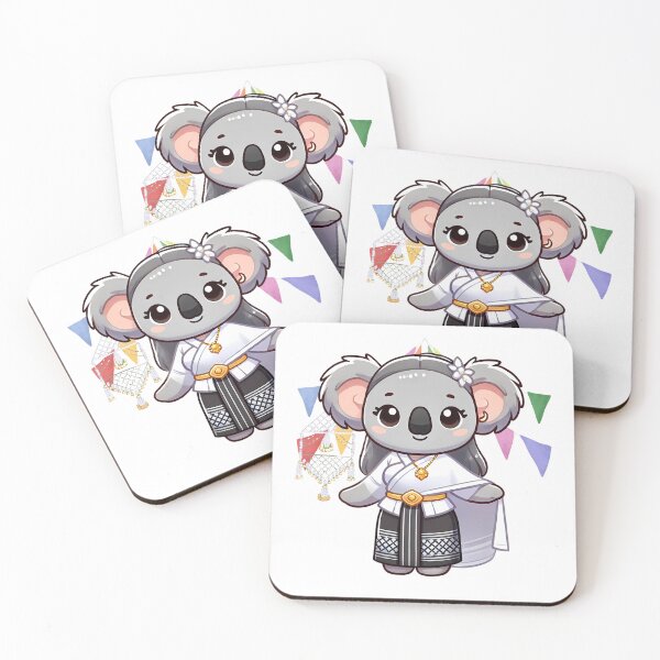 Item preview, Koala in Festive Thai White Outfit   designed and sold by Koalangel.